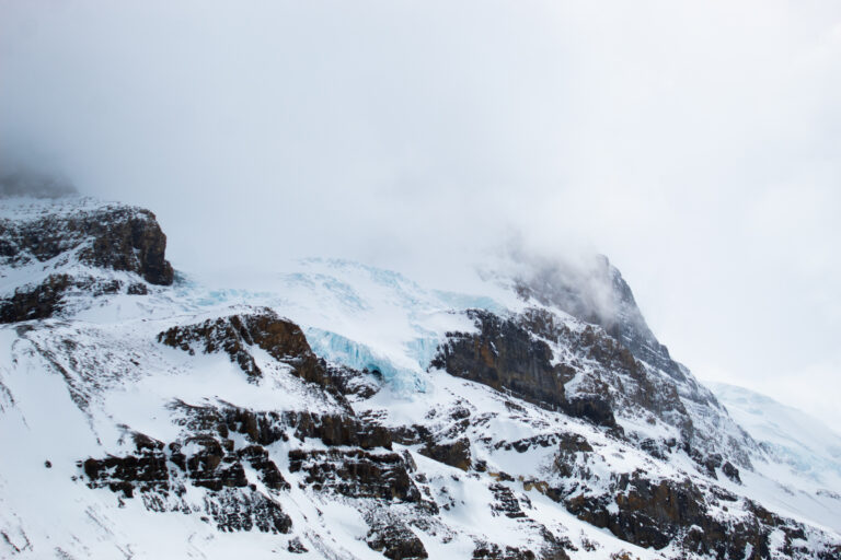 Glacier at Banff National Park in May